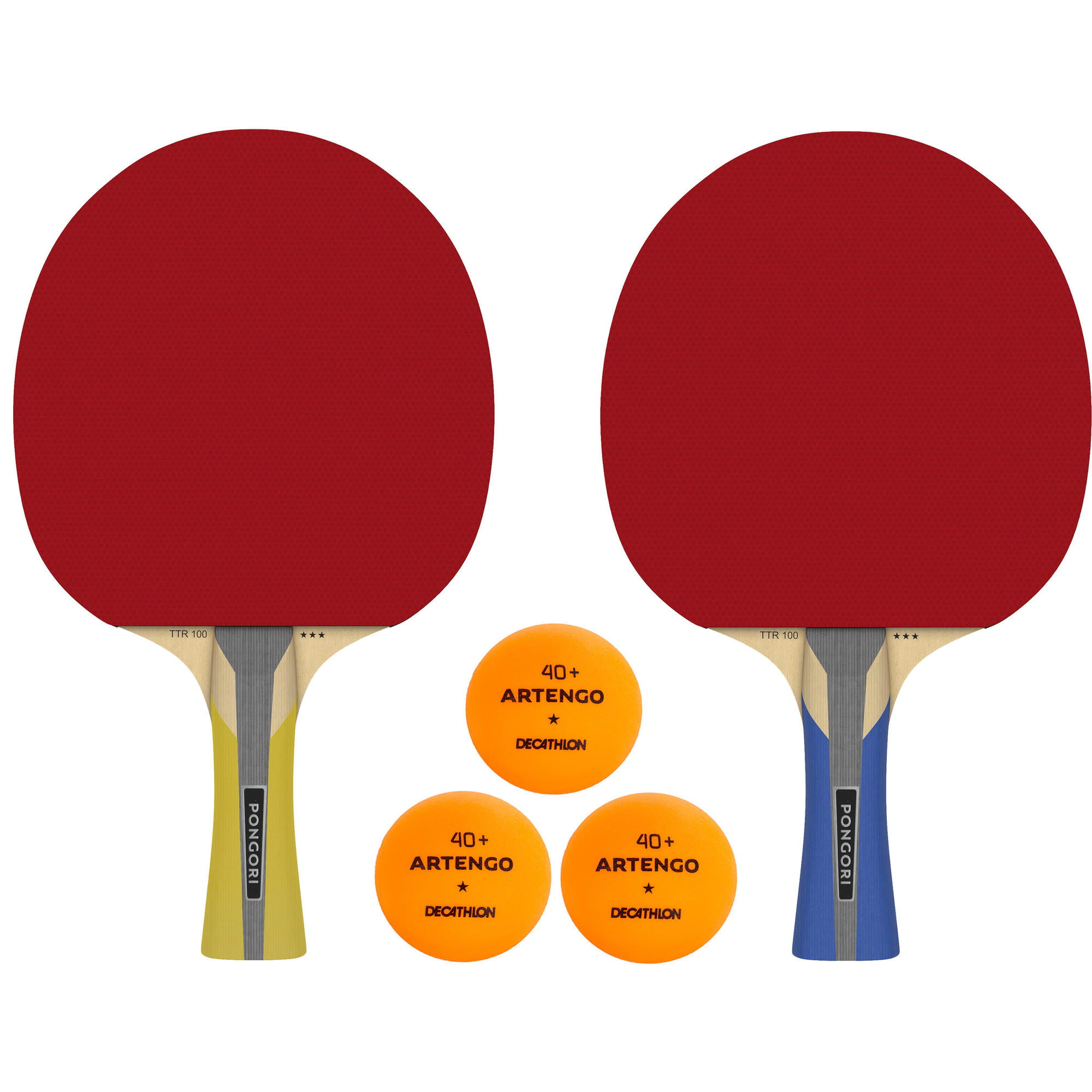 3 balls 2 bats & Net To play on any flat surface Christmas table tennis Set 