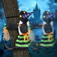 thumbnail image 5 of Crashing Witch Into Tree with Broom 37" Climbing Witch Halloween Hanging Decoration, Flying Witch Outside or House Prop Decor Tree Yard Patio Porch Garden for Kids Home Party Decoration(Black+ Green), 5 of 12