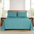thumbnail image 3 of Mainstays Super Soft Brushed Microfiber Bed Sheet Set, Teal Medallion, King, 4 Piece, 3 of 13