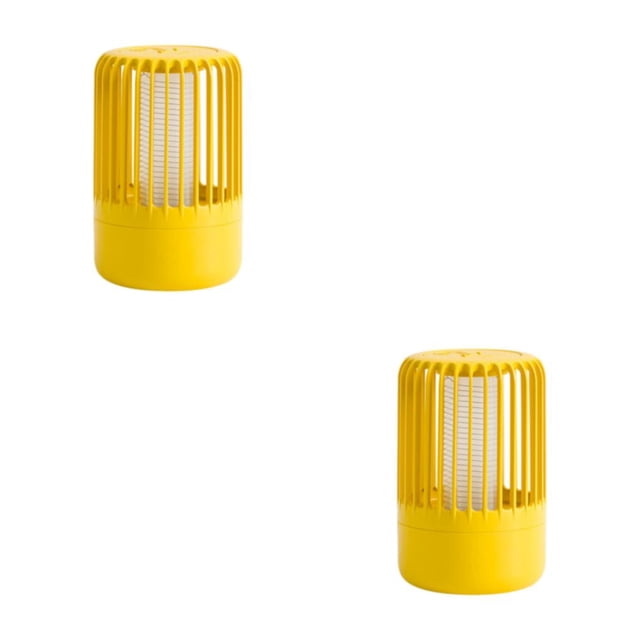 Wosthever Lámpara para matar mosquitos fácil de usar Repelente de insectos no tóxico de moda eficaz Modelo de carga amarillo para interiores y amarillo modelo de carga 2Conjunto