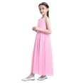 thumbnail image 7 of iEFiEL Girls Chiffon Scoop Neck Flower Girl Dress Wedding Bridesmaid Birthday Party Dress Pink 8, 7 of 7