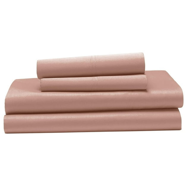 Ensemble de draps 100 % coton à contexture de 400 fils Hometrends, satin de coton