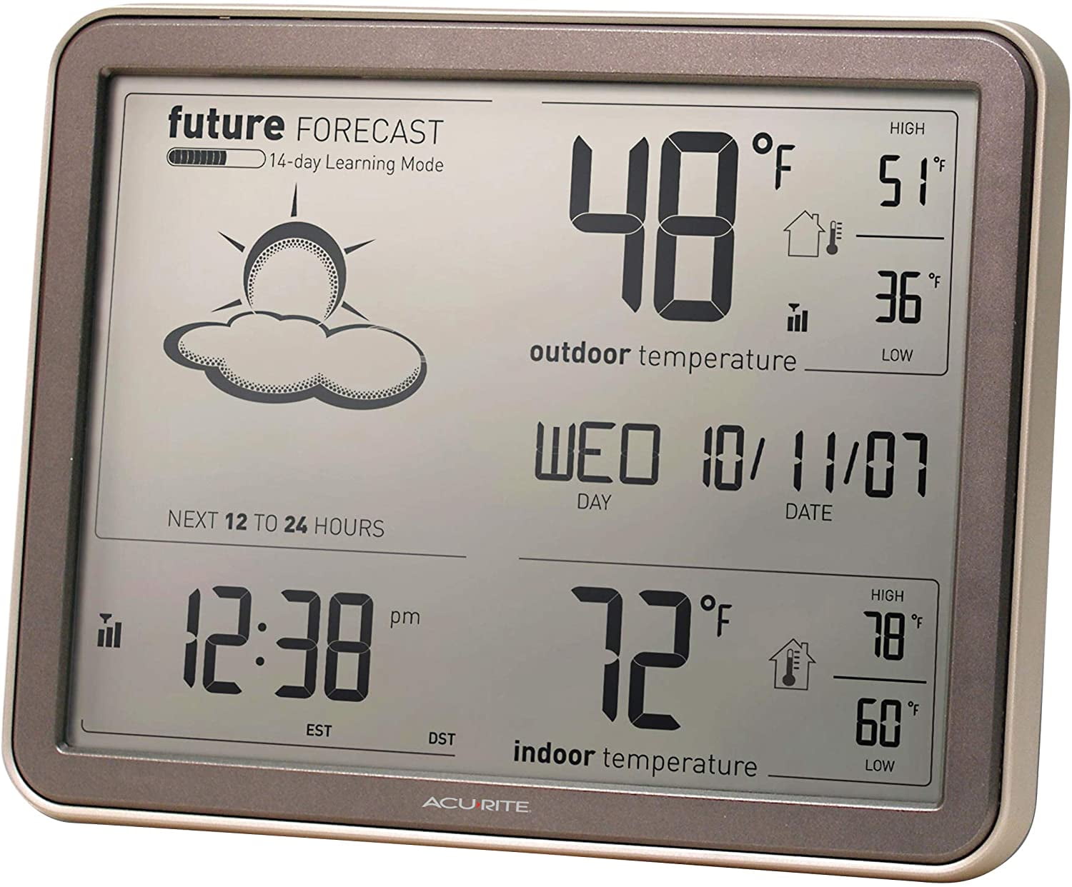 weather display clock