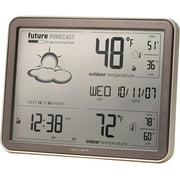 AcuRite 75077A3M Self-Learning Forecast Wireless Weather Station with Large Display and Atomic Clock, Black