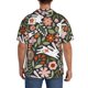 thumbnail image 3 of Balery Rabbits on Floral Camisa Casual de Manga Corta con Botones para Hombre, Texturizada, Estilo Cubano, para Playa, Verano-Medium, 3 of 5