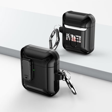 Duo Shield Secure Lock Designed For Apple AirPods Generation 1 & 2 With Hook  Black/Black price history on PriceWatchPro