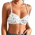 thumbnail image 3 of Sngxgn Bras for Women - Bralettes for Women with S upport(White,S), 3 of 5