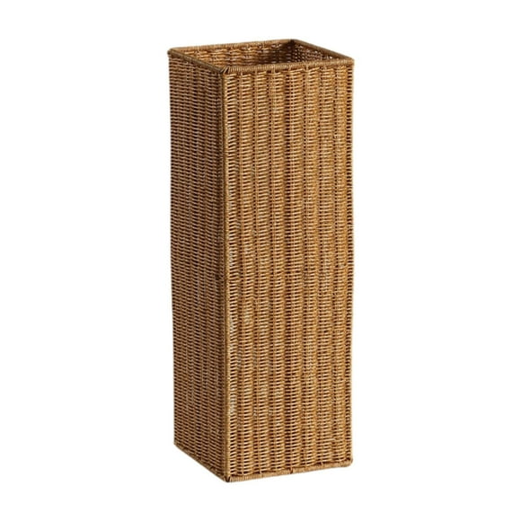 Soporte de Rattan Artán Umbrella Stand Organización doméstica Canasta de contenedor portátil para el pasillo de apartamentos del hotel 58 cm x 20 cm x 20 cm