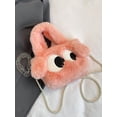 thumbnail image 4 of Bolso Mano Cgtredaw para Mujer Hombro Cachorro Felpa Ojos Grandes Esponjoso, 4 of 9