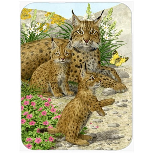 Carolines Treasures ASA2134LCB Lynx & Cubs Glass Cutting Board- Large