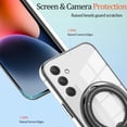 thumbnail image 6 of Compatible with Samsung A54 5g Case with Magnetic Stand Clear,Phone Samsung Galaxy A54 Case Silicone Transparent Support Wireless Charging Shockproof Luxury Protective Cover (Black), 6 of 13