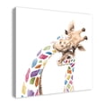 thumbnail image 2 of Creative Products Colorful Mom and Baby Giraffes 30x30 Canvas Wall Art, 2 of 5