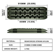X-BULL Traction Track Traction Boards Kits Recovery Track 2PCS Sand Mud Snow Track Tire Ladder 4WD Olive 2.0 with Leashes+Stickers