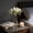 White, variant on 6Pcs Artificial Rose Bud Bouquet, Fake Silk Rose Floral Stems, Fresh Style Vase Arrangement Decor for Bedroom Living Room Home Wedding