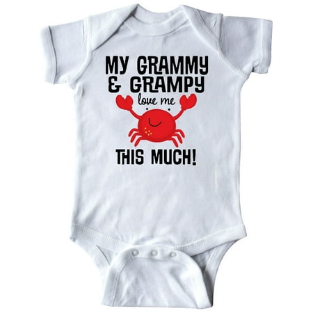 

Inktastic My Grammy and Grampy Love Me Outfit Gift Baby Boy or Baby Girl Bodysuit