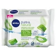 thumbnail image 1 of Nivea Biodegradable Pure & Natural Cleansing Wipes, Dry and Sensitive Skin, 1 of 6