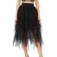 thumbnail image 2 of Lutiedan Girls Tulle Skirts A-line Mesh Midi Long Fairy Skirt Layered High Elastic Waist Skirts Party Birthday Dance Princess Skirt 4-15 Years, 2 of 6