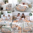 thumbnail image 6 of Orange Boho Bedding 3 Piece Duvet Cover Set Queen Size, Vintage Ethnic Tribe Abstract Art Soft Microfiber Comforter Cover with Zipper Closure & Pillowcases, Wrinkle & FadeResistant Quilt Cover, 6 of 9