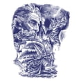 thumbnail image 1 of (Espalda Completa 02) (A) 1 Uds. Etiqueta Engomada Del Tatuaje La Espalda Completa Del Jugo Neptuno 480*340mm Pegatina Del Tatuaje Del Cuerpo, 1 of 9