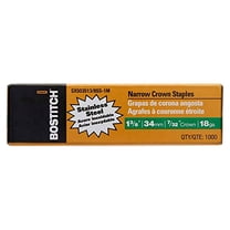 Bostitch SX503513/8SS1M Stainless Steel Narrow Crown Staples, 18 Gauge