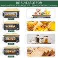 thumbnail image 3 of GCQFZ Bamboo Cutting Board for Ninja Foodi DCT401 DCT402 SP101 SP201 SP301 SP351 Countertop Convection Oven Smart Oven, 17.8" × 12", Non-Slip Design, 100% Natural Organic Bamboo, 3 of 7