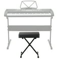 thumbnail image 6 of HomGarden Adjustable Piano Bench Collapsible X-Style Keyboard Stool Padded Seat, Black, 6 of 12