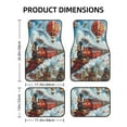 thumbnail image 2 of Cauagu Red Train Hot Air Balloon Pattern Car Floor Mat Set of 4,Car Carpet Mats Car Mats with Anti-Slip Backing & Driver Heel Pad Universal Fit for Cars/Trucks/SUV/Vans, 2 of 6