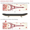 thumbnail image 2 of Valentine's Day Skateboard Stickers Pack of Two, Emery Surface PVC Back, 8.8x32.6in/22.4x83cm-Length Design Decals Kit for Skateboard Decoration, 2 of 5