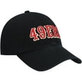 thumbnail image 3 of Men's '47 Black San Francisco 49ers Clean Up Script Adjustable Hat, 3 of 4