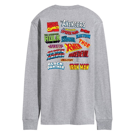 Marvel - Logo Collage - Men's Long Sleeve Graphic T-Shirt