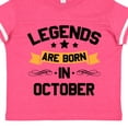thumbnail image 4 of Inktastic Legends Are Born in October Boys or Girls Toddler T-Shirt, 4 of 5