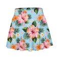 thumbnail image 5 of xfsWaSs Womens Tennis Skirt Flowers Printed Workout Skorts Side Pocket Skirted Yoga Shorts Breathable Lightweight Athletic Shorts with Skirt, 5 of 5