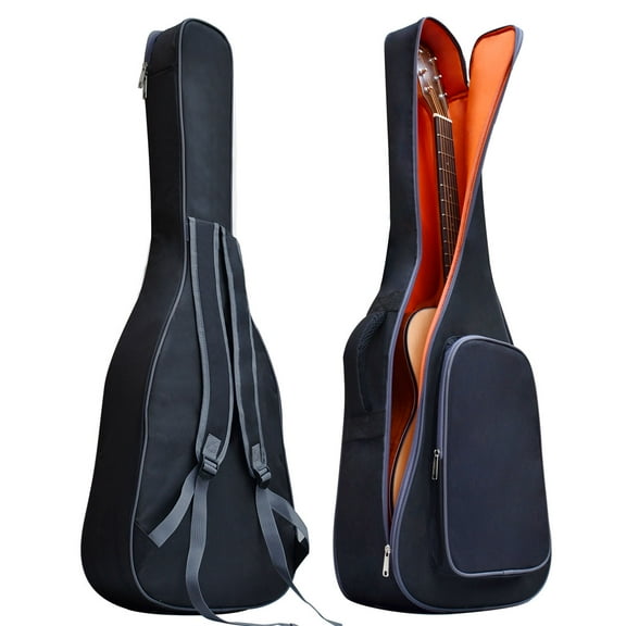 40 41  Inch Acoustic Guitar  Gig Bag Case Soft 0.4 inch Padding Classical Guitar Cases   Full Size Backpack Dual Adjustable Shoulder Strap Guitar Accessories