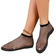thumbnail image 5 of BadPiggies Women Shiny Gem Mesh Flats, Glitter Stretchy Net Shoes Ultra Comfortable Summer Slip On Sandals, 5 of 11