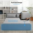 thumbnail image 6 of CECER 3 in 1 Convertible Sleeper Sofa Bed, Twin Size Pull Out Couch for Living Room - Sliver, 6 of 8