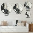 thumbnail image 4 of Designart "Abstract Marble Forms I" Abstract Marble Metal Round Wall Decor, 4 of 5