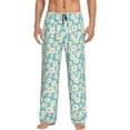 thumbnail image 2 of Goofa Daisy Floral A Printed Soft Pajama Pants for Men, Wide Leg Comfy Casual Lounge Yoga Pants-Small, 2 of 9
