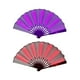 thumbnail image 1 of 2 uds ventilador plegable ligero decorativo duradero, luz de regalo de mano para accesorios nocturno suministros de fiesta de Navidad Halloween Rojo violáceo CUTICAT Abanico plegable, 1 of 8