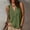 Army Green, variant on Women's Summer Solid Color Top Women's Summer Solid Color Ruffled Wave Neck Sleeveless Top Pink S