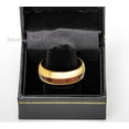 thumbnail image 3 of Jewelry Avalanche Koa Wood Inlay Gold Tungsten Wedding Ring, Mens Polished Dome Engagement Band 8MM, 3 of 4