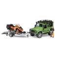 thumbnail image 5 of Bruder - 02594 | Leisure Time: Land Rover Defender Station Wagon With Trailer And Snowmobile, 5 of 5
