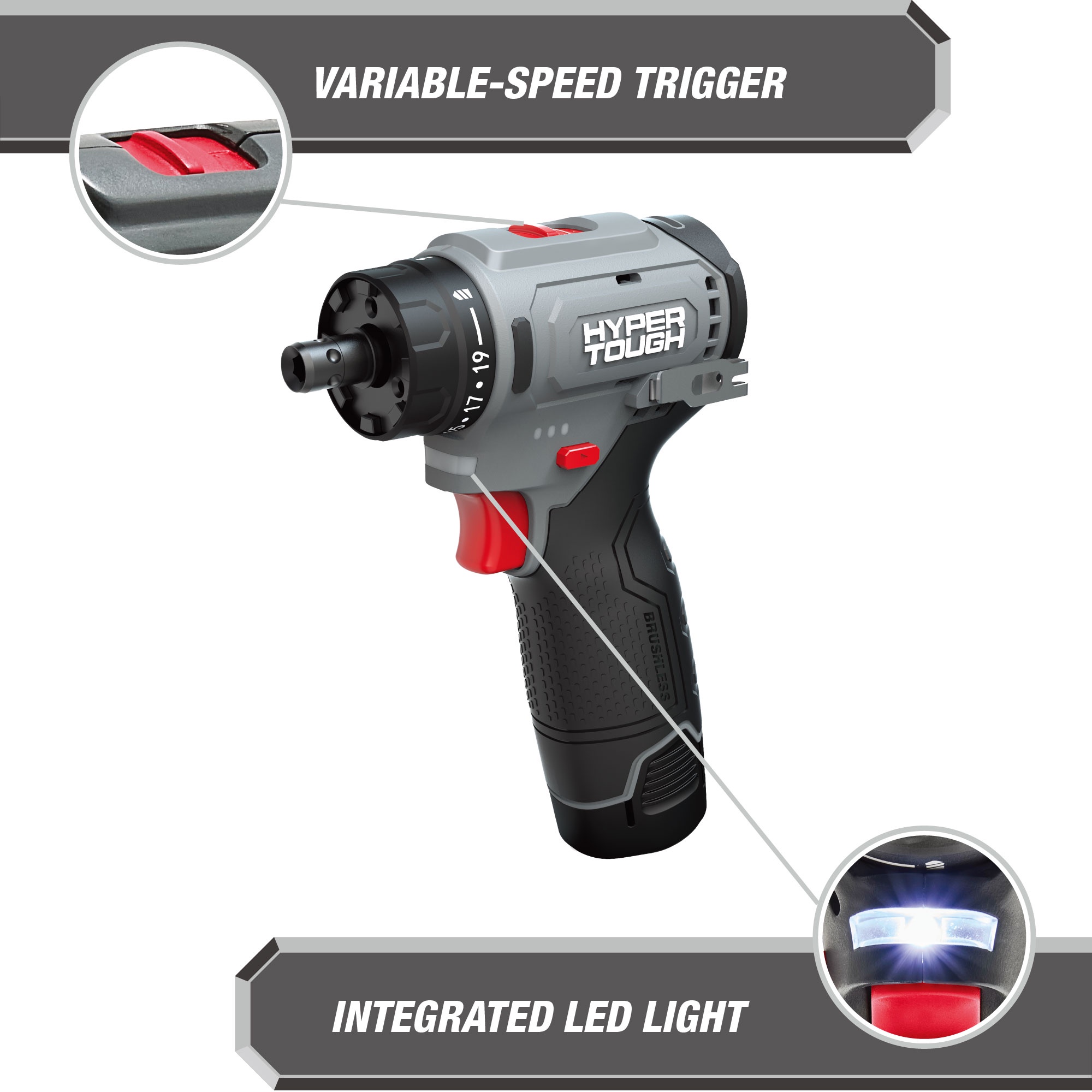 Hyper Tough 12V Max Lithium-Ion 4-in-1 Cordless Drill photo 6