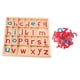thumbnail image 4 of Materiales de aprendizaje de idiomas Montessori para preescolar, ortografía y juguetes, alfabeto inglés 1 juego de alfabeto, 4 of 9