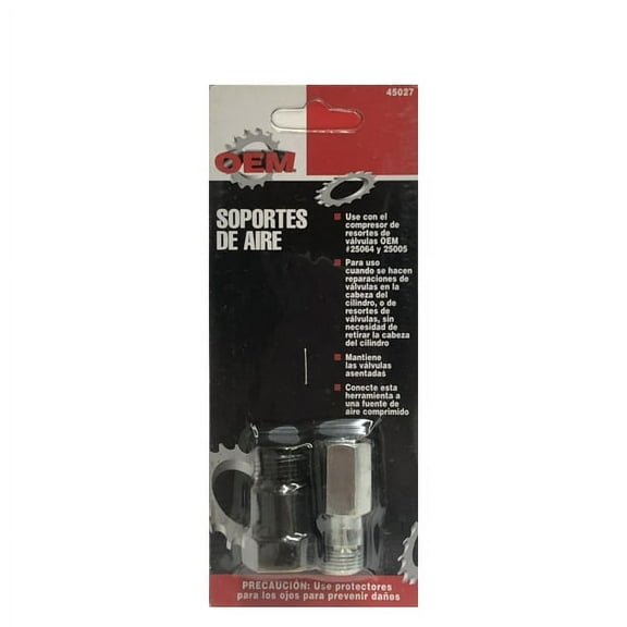 OEM Tools Air Hold Fittings for Valve Spring Compressor (45027) Use with OEM 25064, 25005