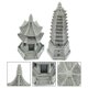 thumbnail image 3 of 2 figuras de torre de jardín, simulación de paisaje, torres, decoraciones de jardinería., 3 of 7