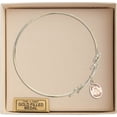 thumbnail image 3 of 8 inch Round Double Loop Bangle Bracelet w/ St. Winifred of Wales in Gold-Filled, 3 of 3