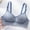 Blue, variant on Balconette Bras Padded Bra Junior High School Students' Underwear Seamless With Cups Without Steel Rings Girls' Bras Gathered Spaghetti Strap Comfortable Bras For Women Black 32