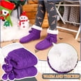 thumbnail image 4 of Minzimin Kids Boys Girls Fuzzy Slipper Socks Soft Warm Thick Fleece lined Christmas Stockings For Child Toddler Winter Home Socks, 4 of 6