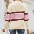 thumbnail image 2 of Vedolay Womens Casual Tops Women's 2023 Lantern Long Sleeve Crewneck Casual Solid Color Ribbed Pullover Sweater,B XL, 2 of 4