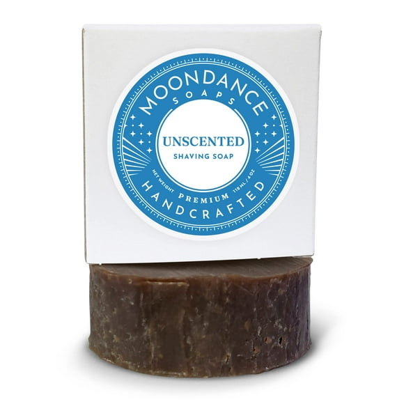 MOONDANCE SOAPS Savon à Raser - Savon en Barre Sans Parfum - Barre de 4 oz